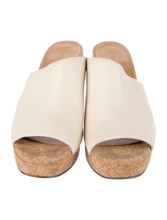 Vince Leather Slides