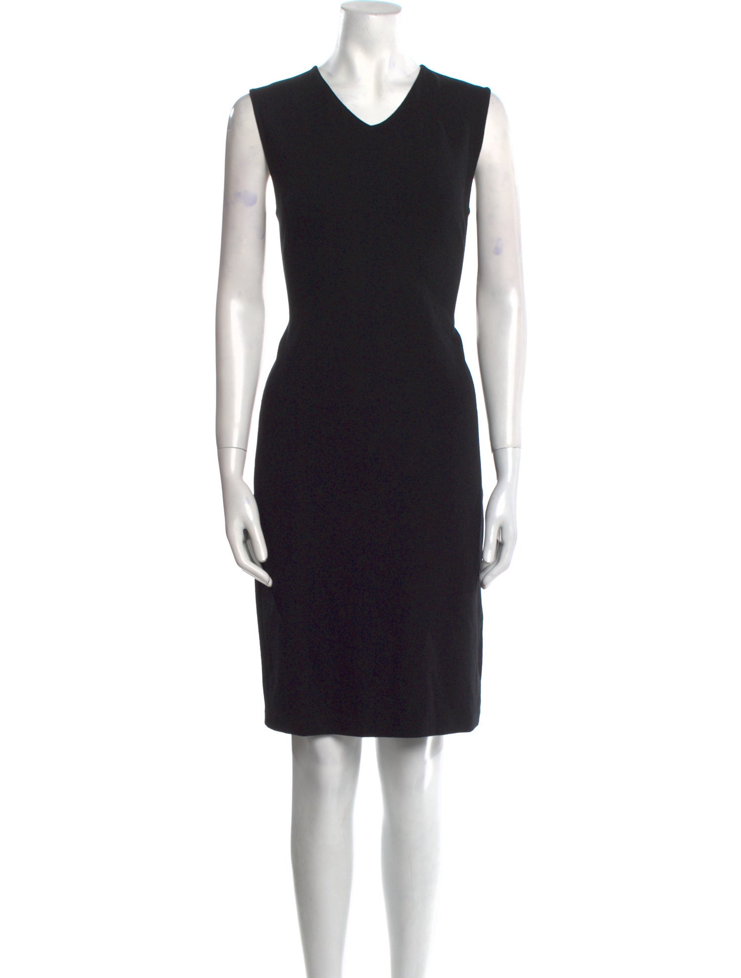 Vince V-Neck Knee-Length Dress