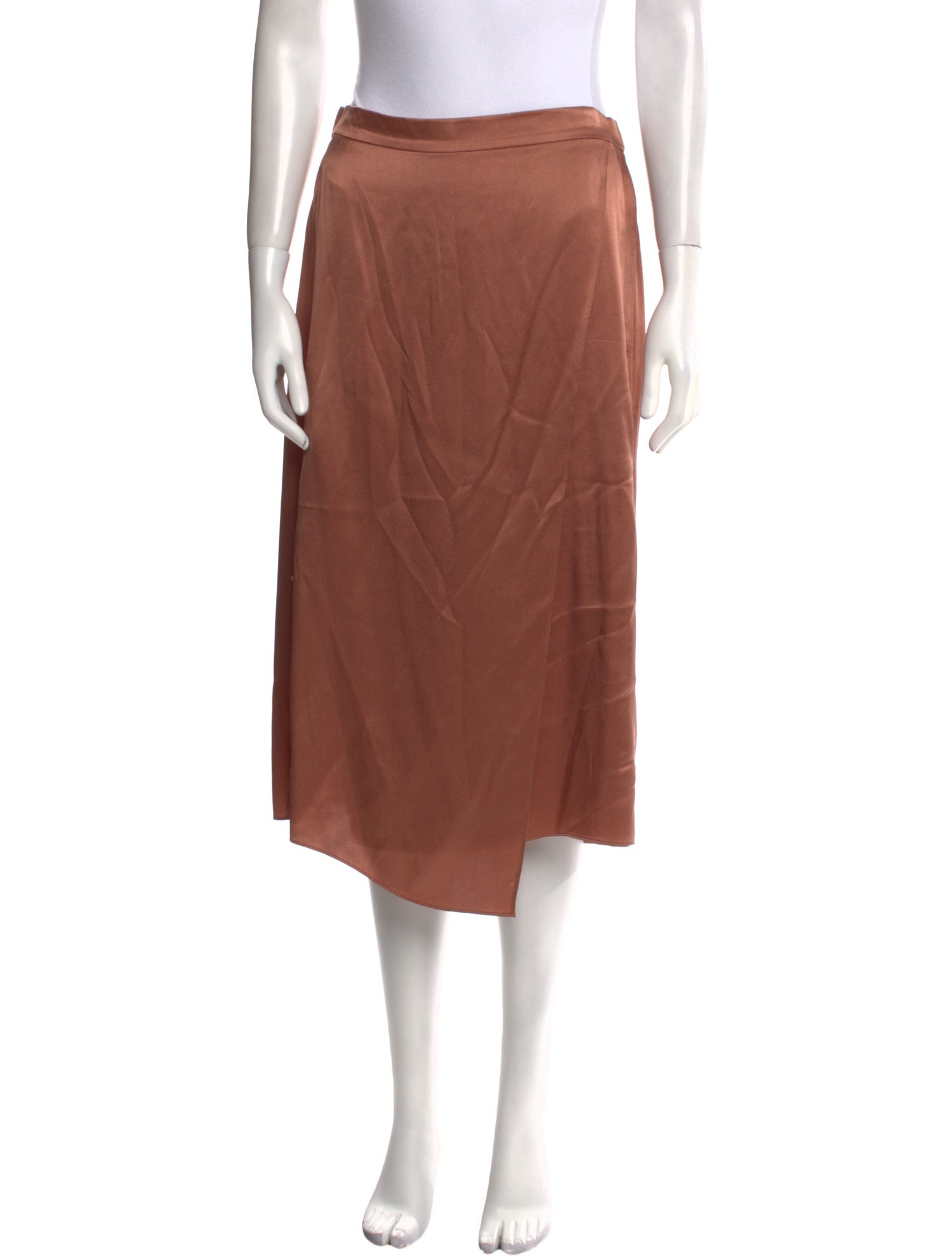 Vince Silk Midi Length Skirt