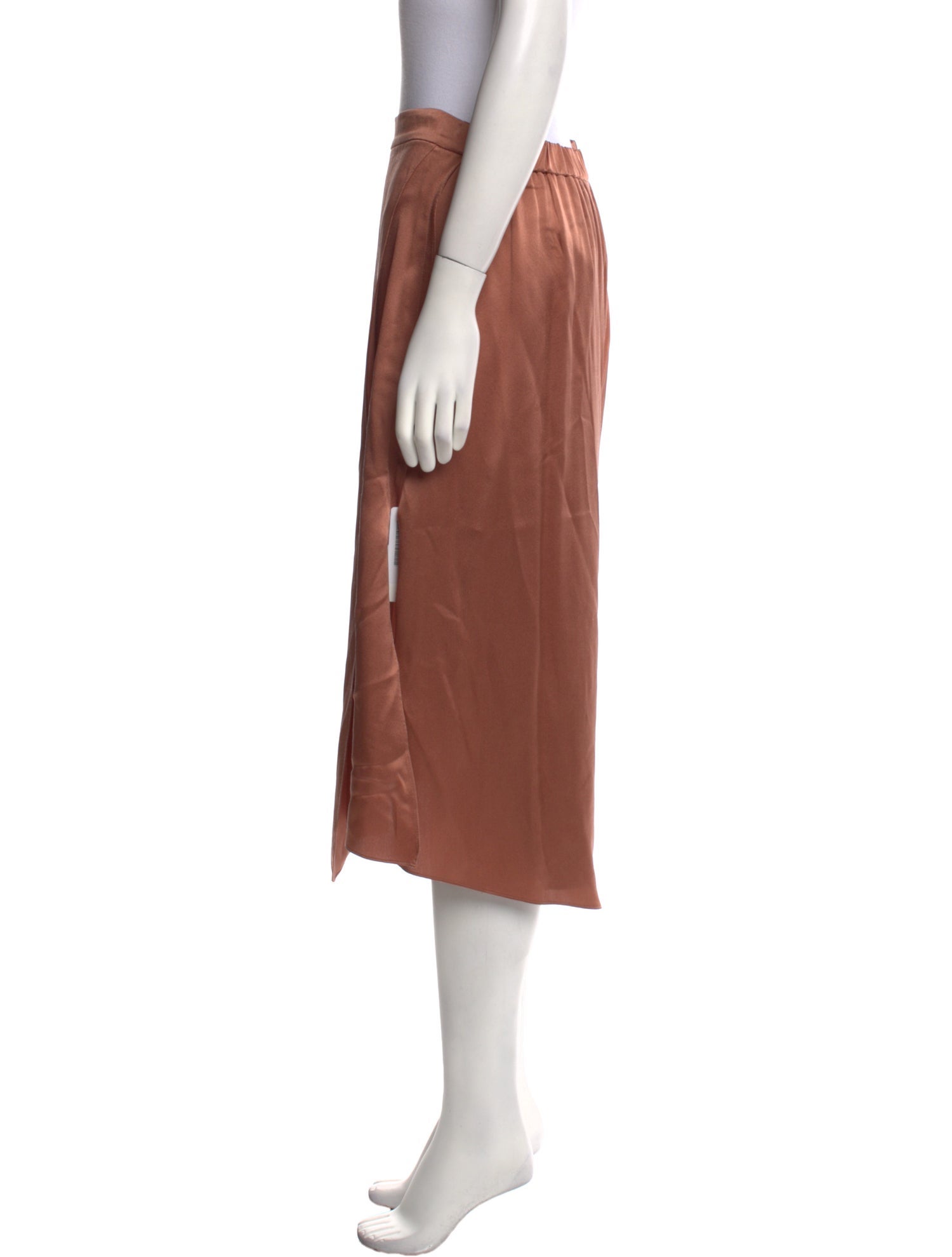 Vince Silk Midi Length Skirt