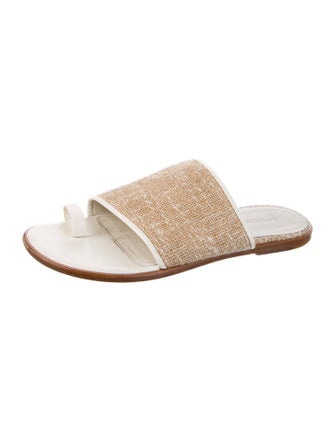 Vince Leather Slides