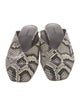 Vince Embossed Leather Animal Print Mules