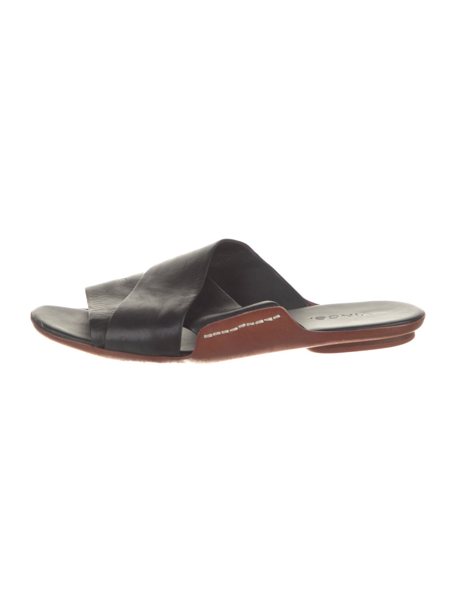 Vince Leather Slides