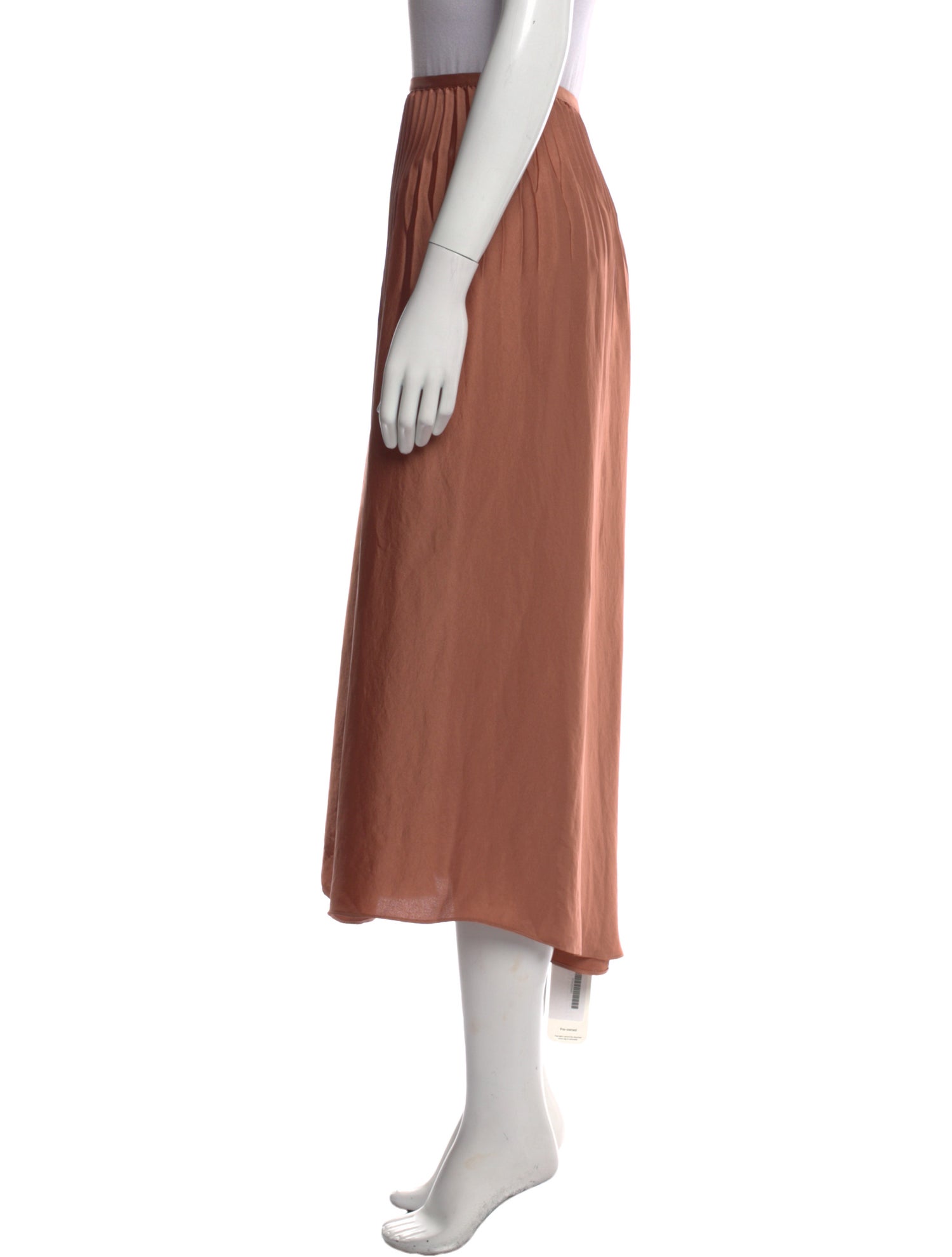 Vince Pleated Accents Midi Length Skirt