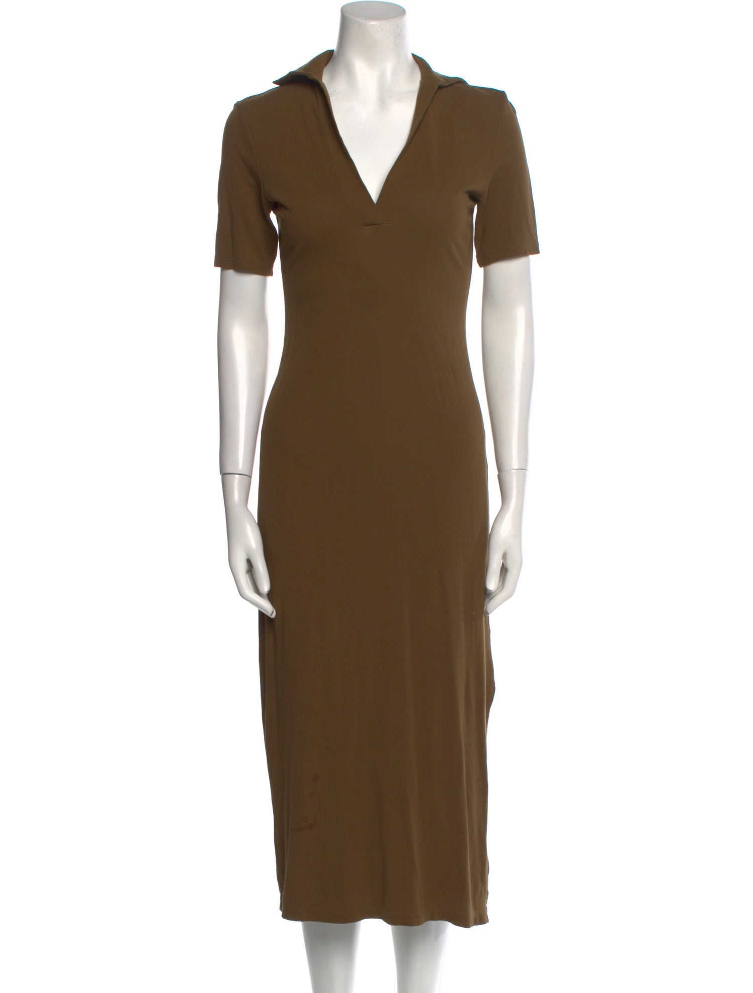 Vince V-Neck Midi Length Dress