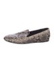 Vince Leather Animal Print Loafers