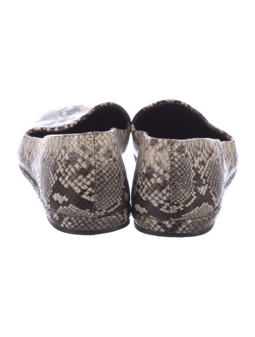 Vince Leather Animal Print Loafers