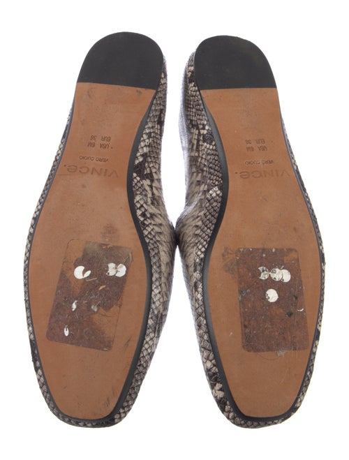 Vince Leather Animal Print Loafers