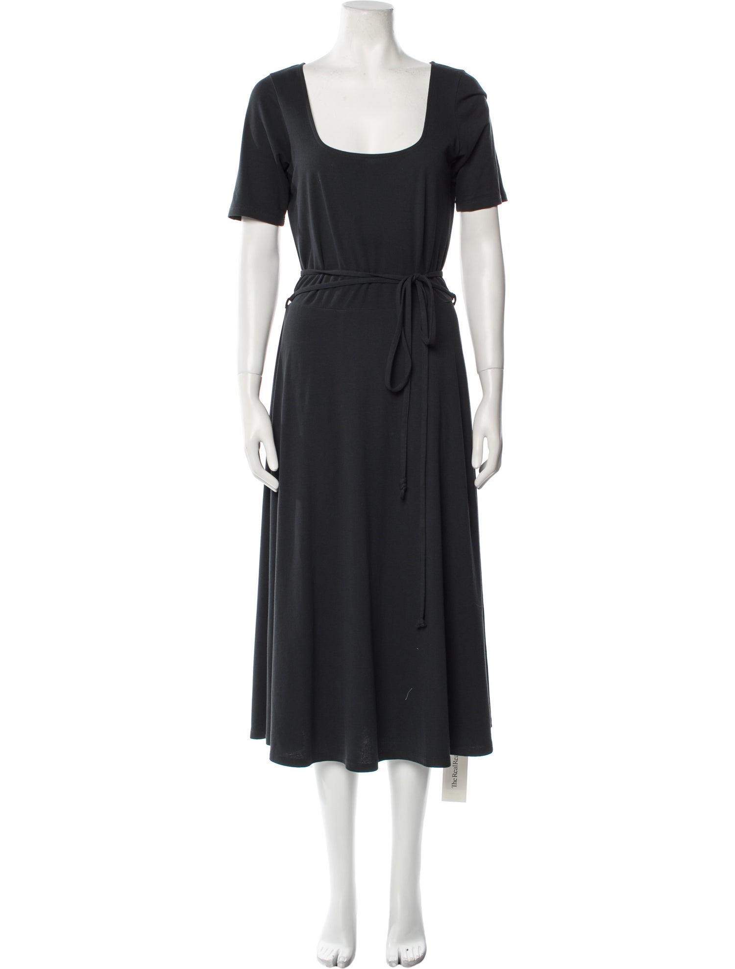 Vince Square Neckline Midi Length Dress