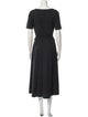 Vince Square Neckline Midi Length Dress
