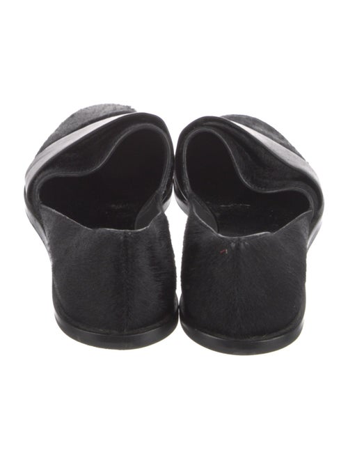 Vince Ponyhair Leather Trim Embellishment Slingback Sandals