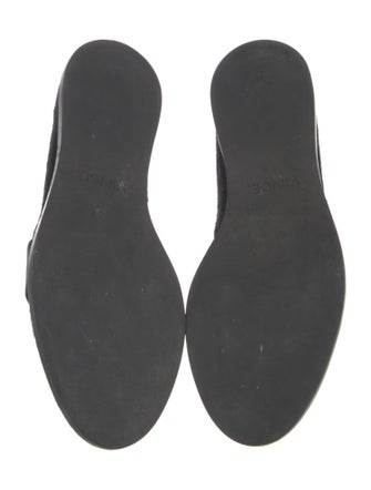 Vince Ponyhair Leather Trim Embellishment Slingback Sandals