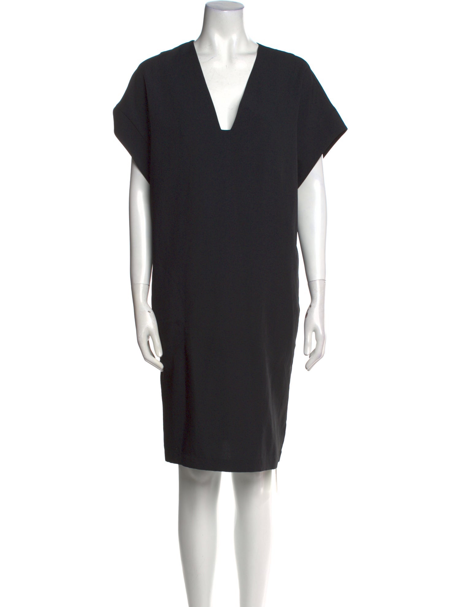 Vince V-Neck Knee-Length Dress