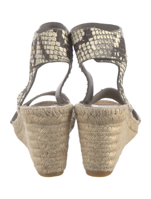 Vince Leather Animal Print Espadrilles