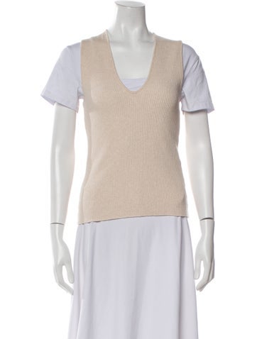 Vince Tops V-Neck Short Sleeve T-Shirt S