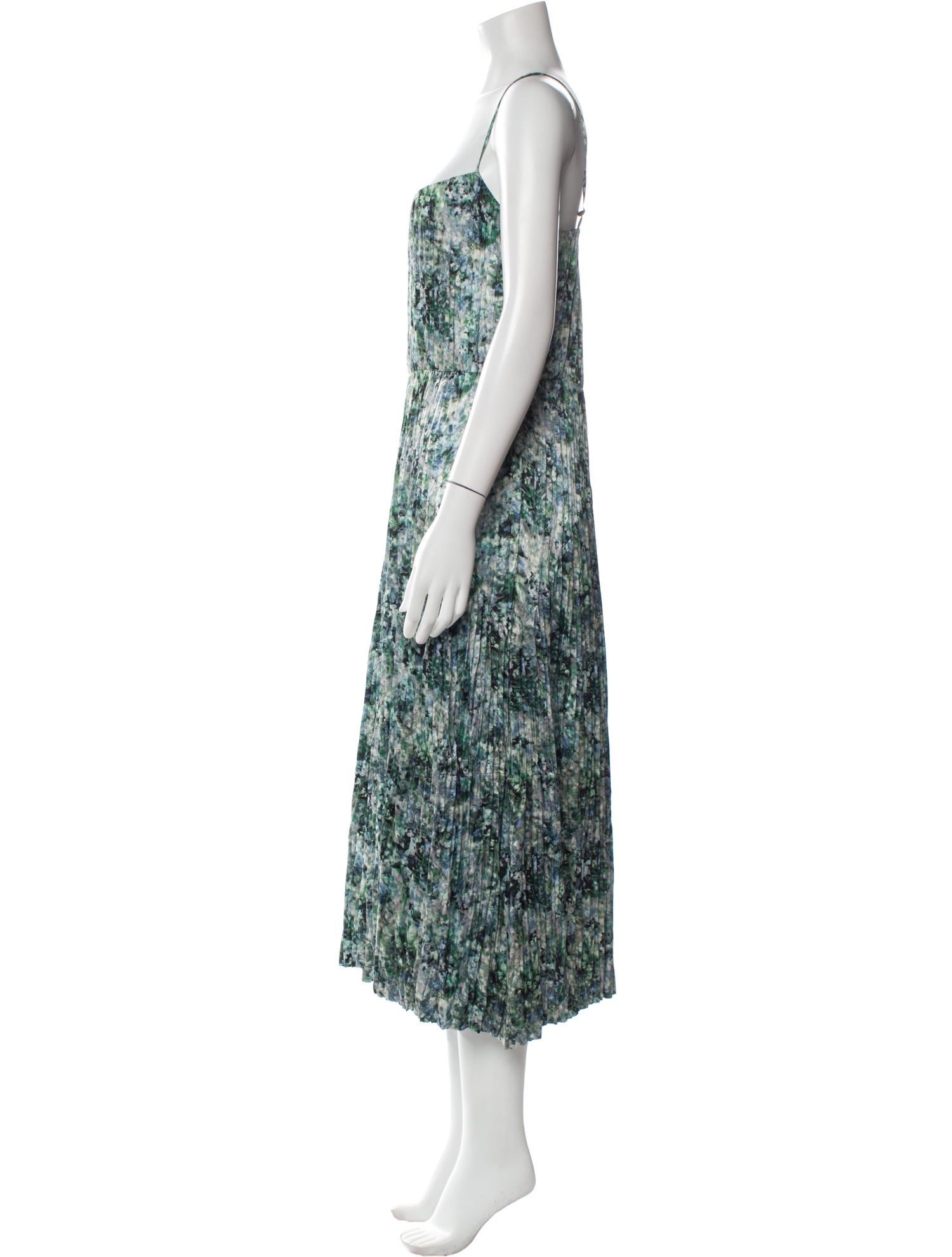 Vince Floral Print Long Dress