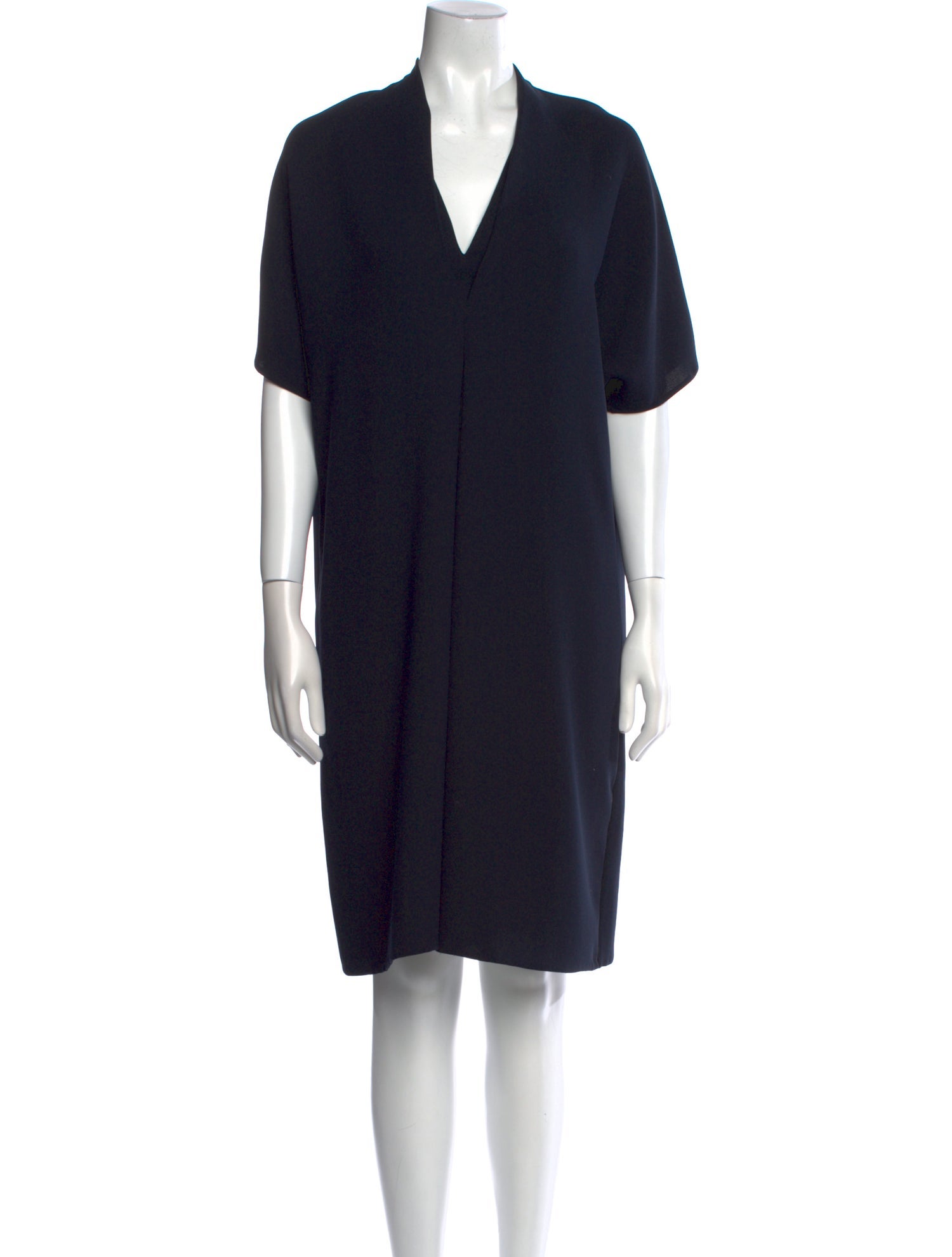 Vince V-Neck Knee-Length Dress