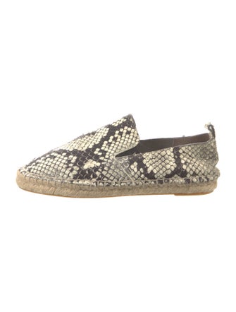 Vince Leather Animal Print Espadrilles