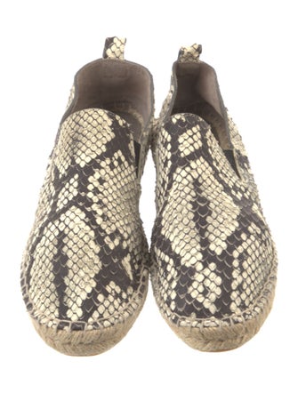 Vince Leather Animal Print Espadrilles