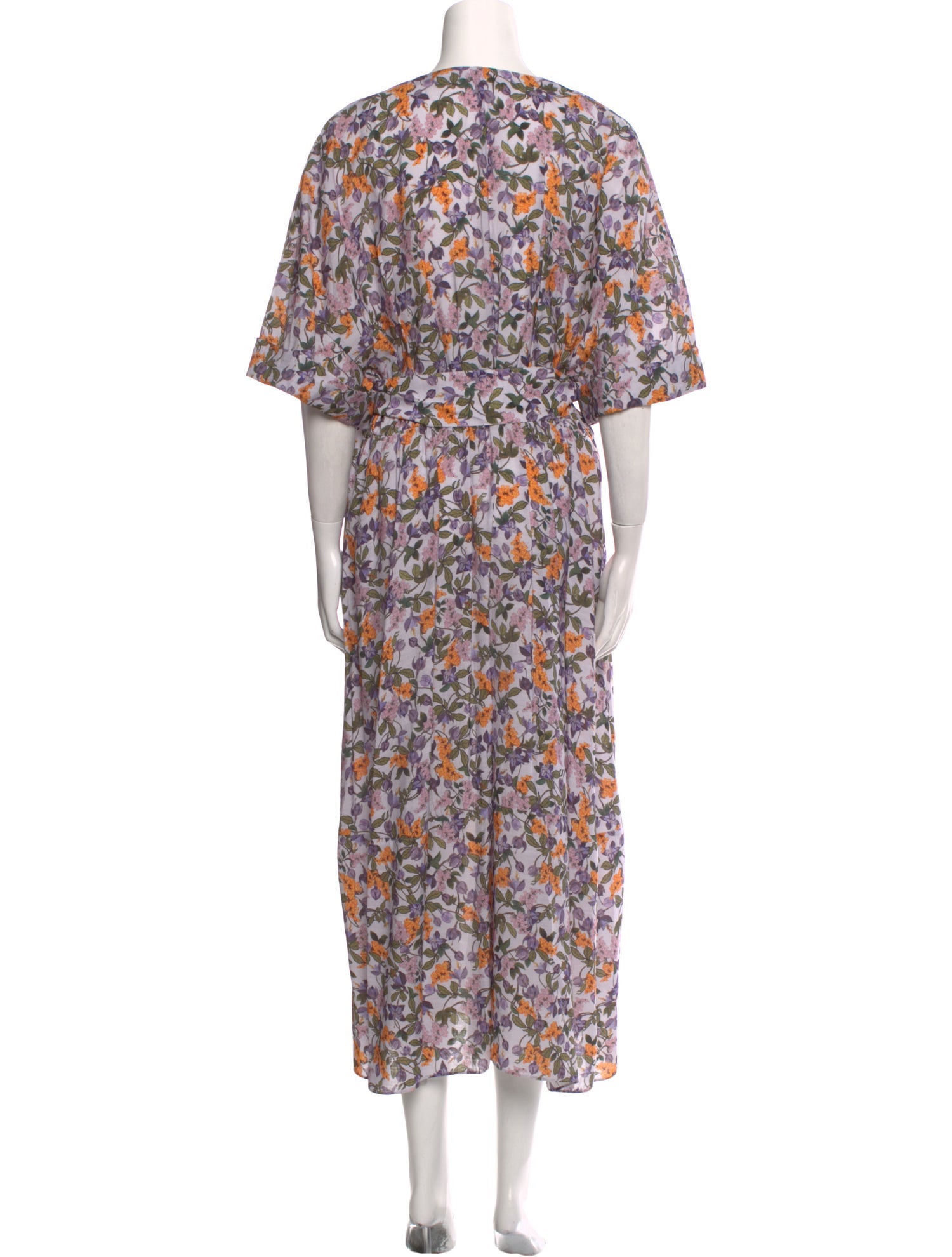 Vince Floral Print Long Dress