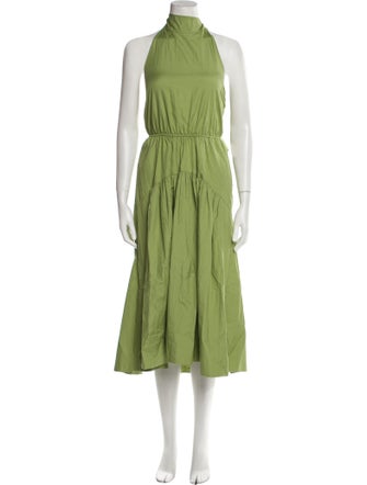 Vince Mock Neck Long Dress