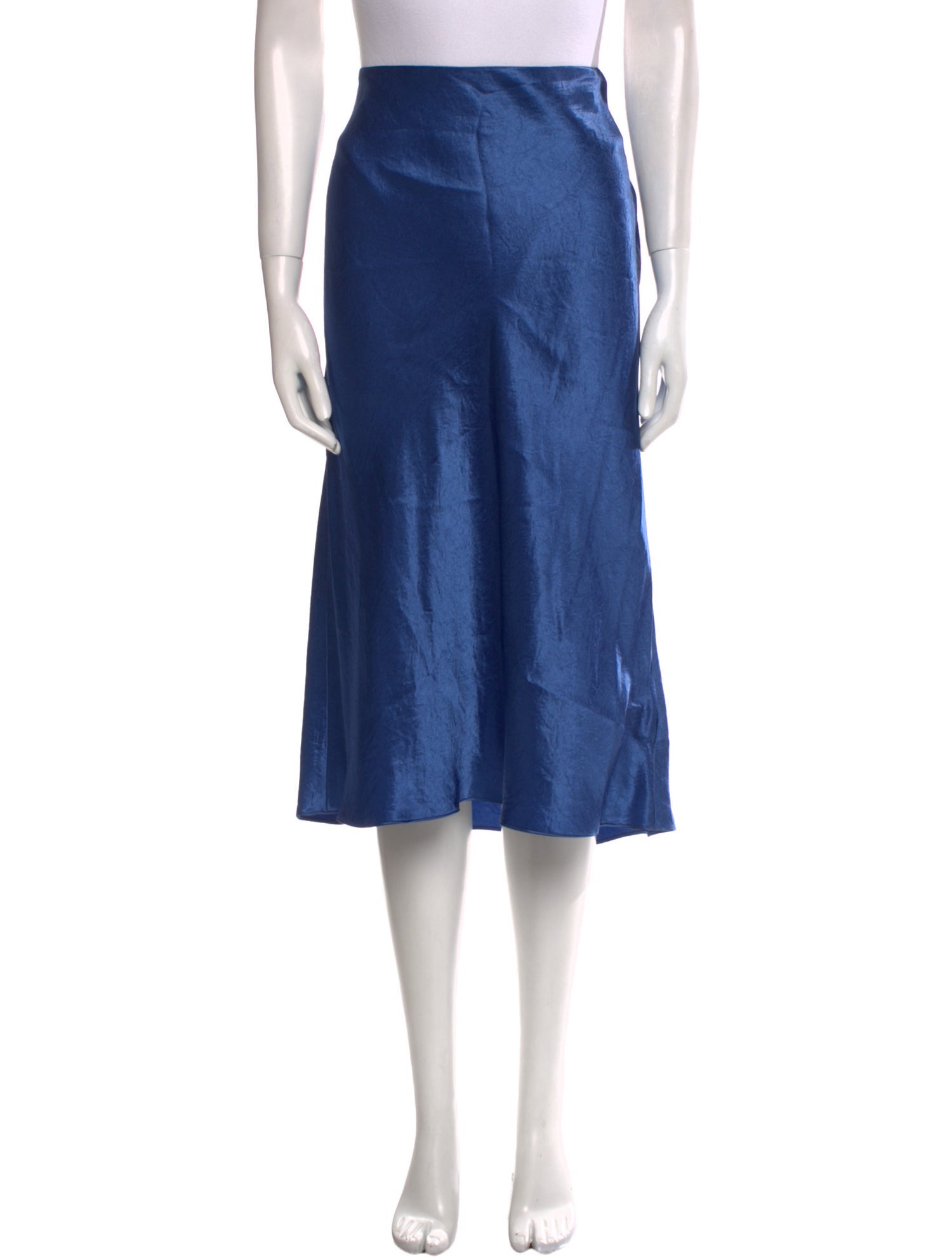 Vince Pleated Accents Midi Length Skirt