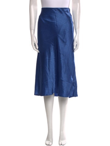 Vince Skirts Pleated Accents Midi Length Skirt L