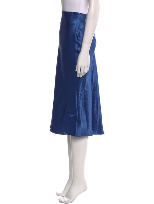 Vince Pleated Accents Midi Length Skirt