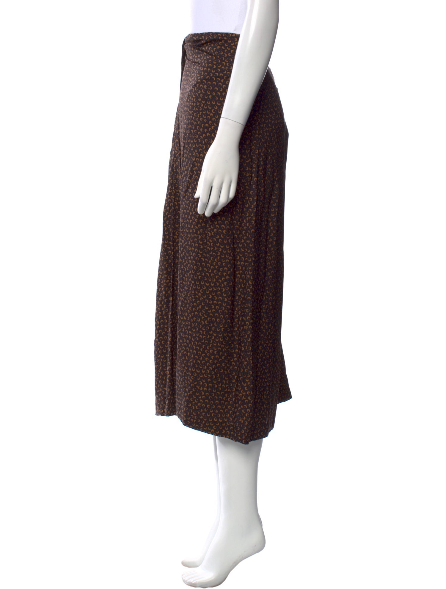 Vince Silk Midi Length Skirt