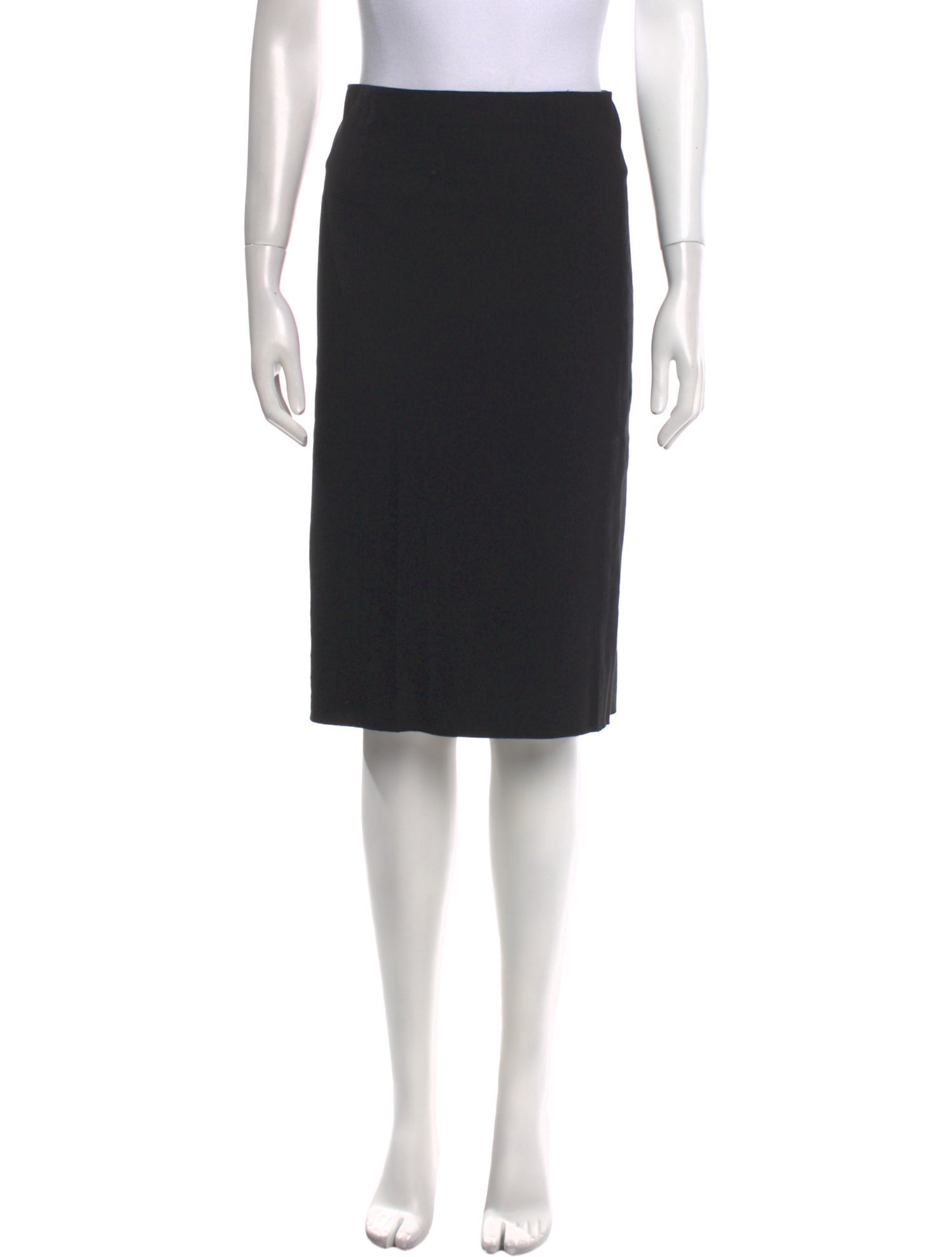 Vince Raw-Edge Trim Knee-Length Skirt