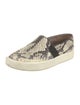 Vince Embossed Leather Animal Print Sneakers