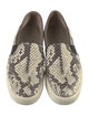 Vince Embossed Leather Animal Print Sneakers