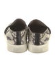 Vince Embossed Leather Animal Print Sneakers