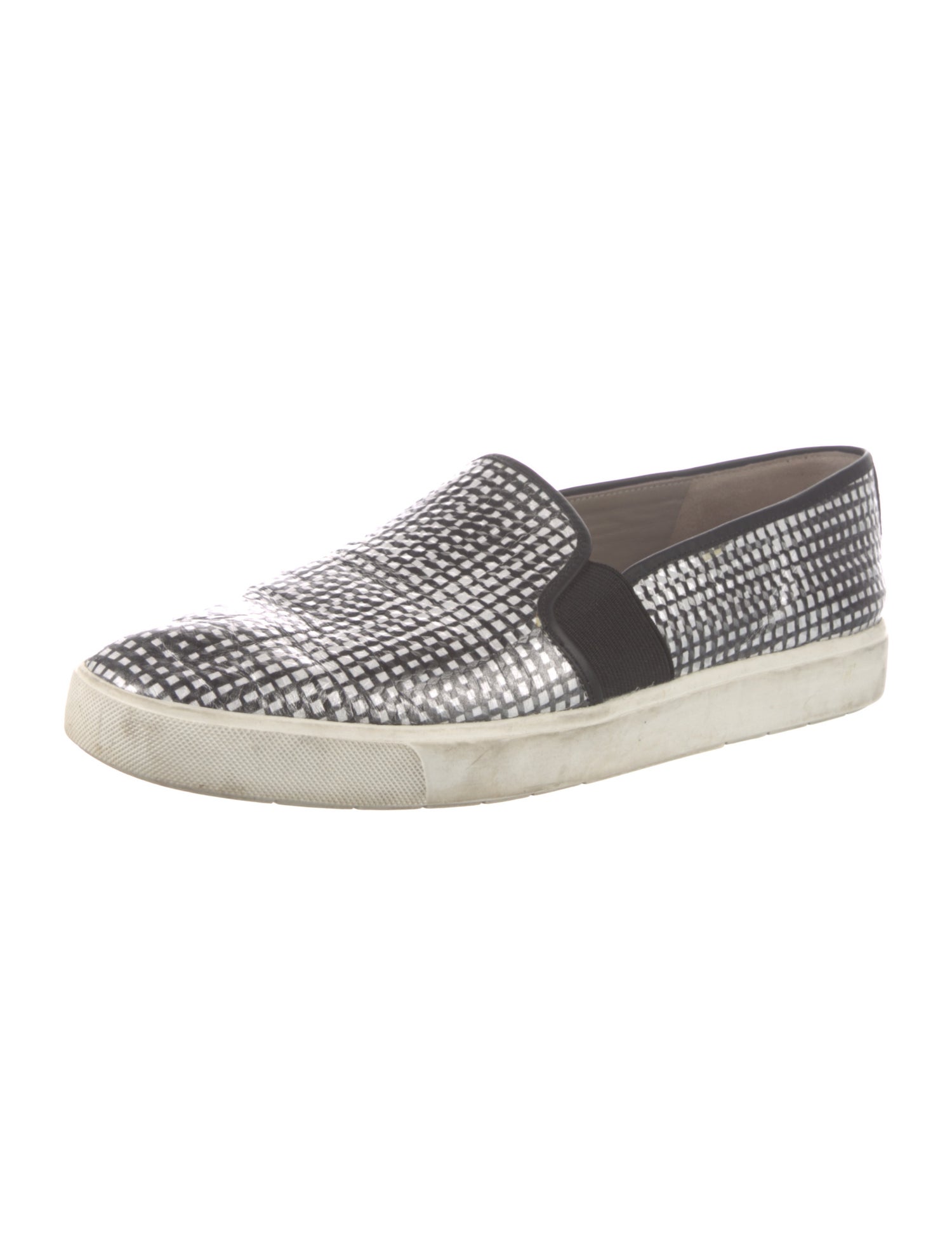 Vince Leather Animal Print Flats