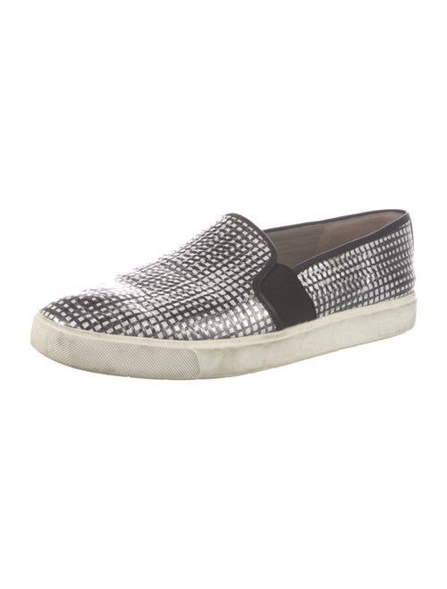 Vince Leather Animal Print Flats