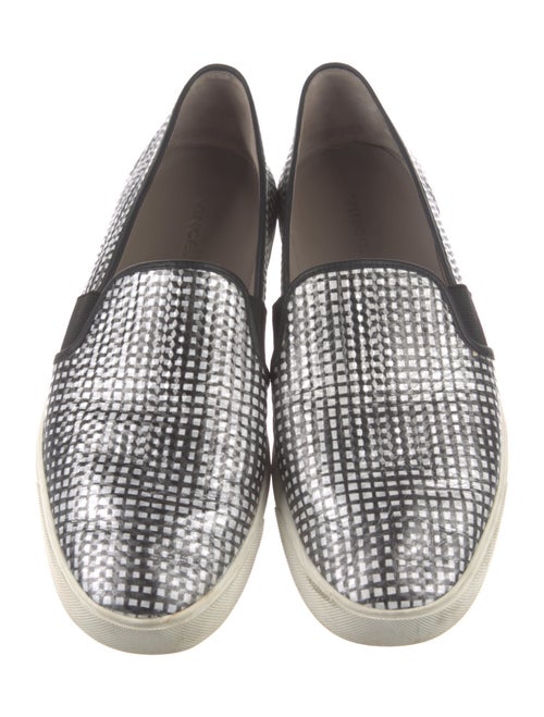 Vince Leather Animal Print Flats