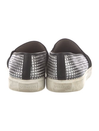 Vince Leather Animal Print Flats