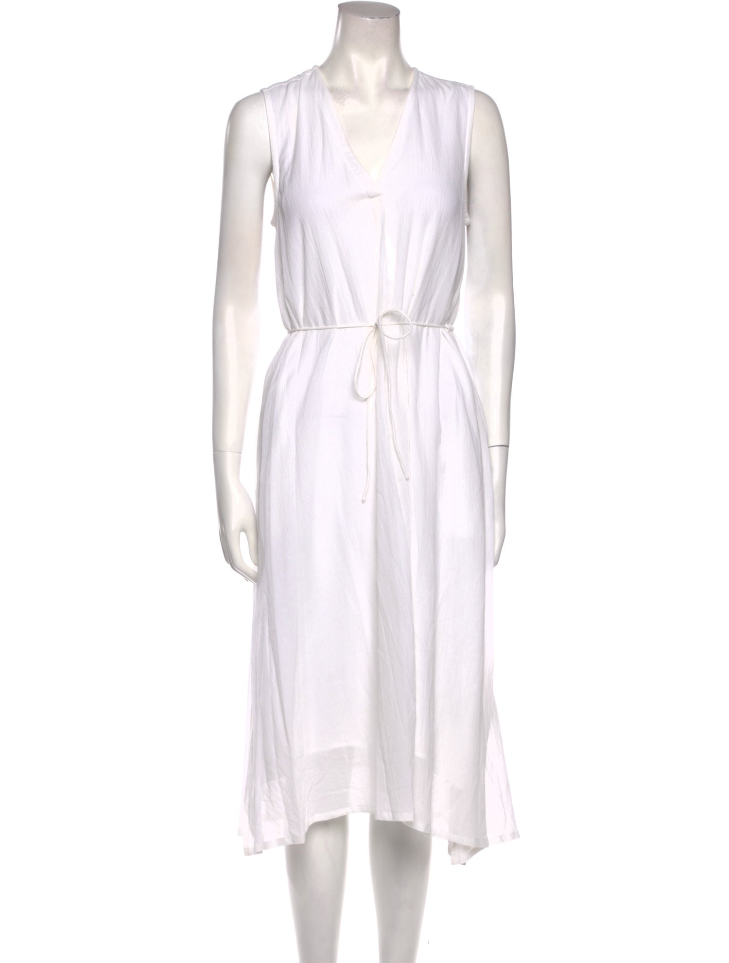 Vince V-Neck Midi Length Dress