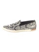 Vince Leather Animal Print Loafers
