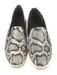 Vince Leather Animal Print Loafers