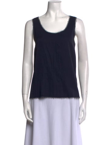 Vince Tops Scoop Neck Sleeveless Top S