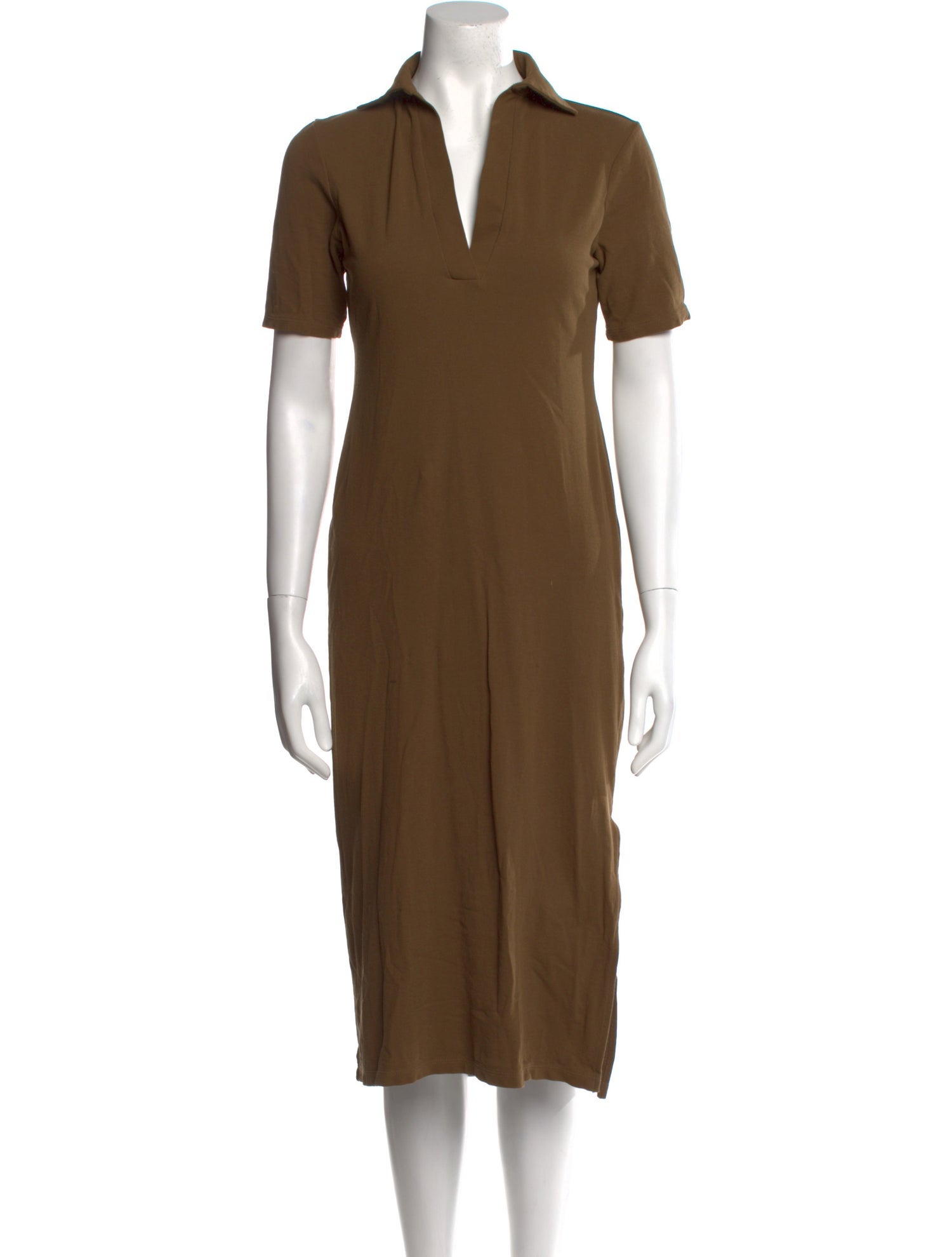 Vince V-Neck Midi Length Dress
