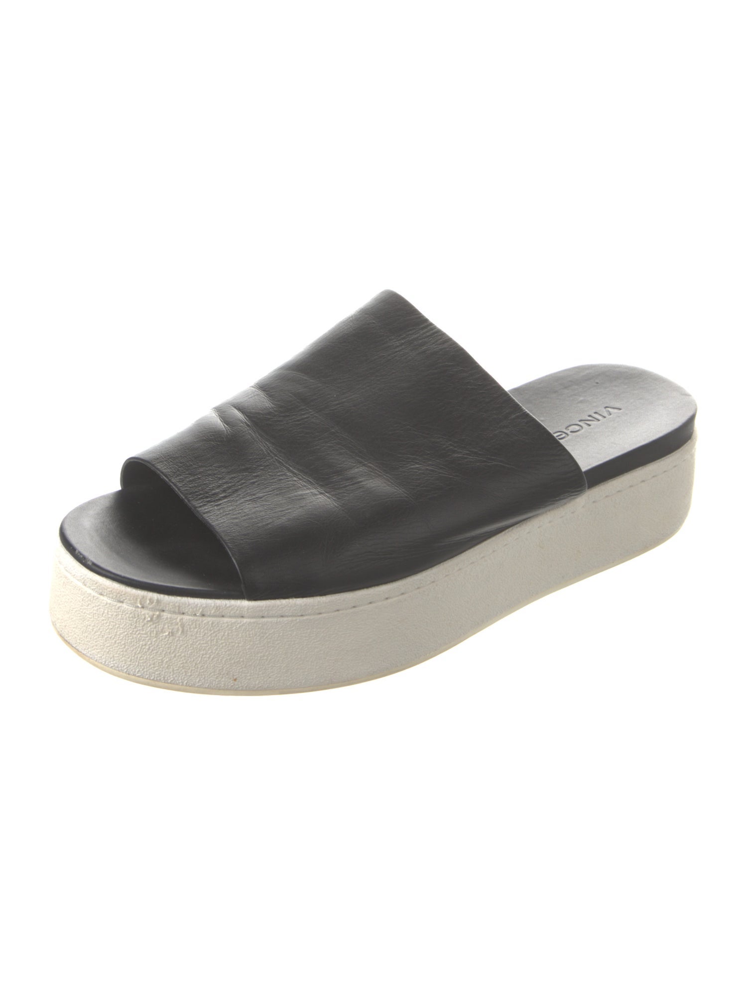 Vince Leather Slides