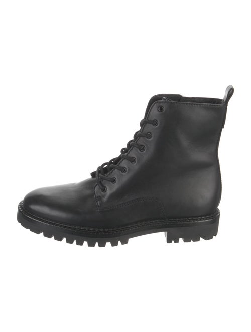 Vince Leather Combat Boots