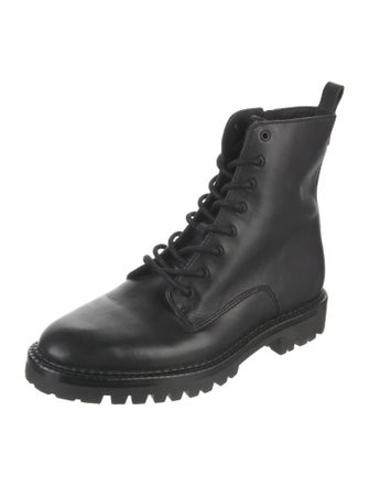 Vince Leather Combat Boots