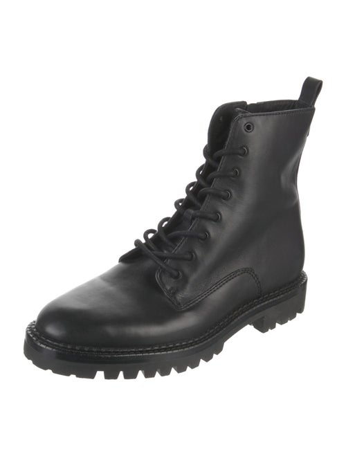 Vince Leather Combat Boots