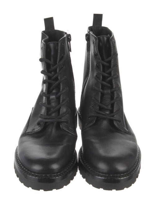 Vince Leather Combat Boots