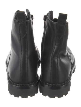 Vince Leather Combat Boots