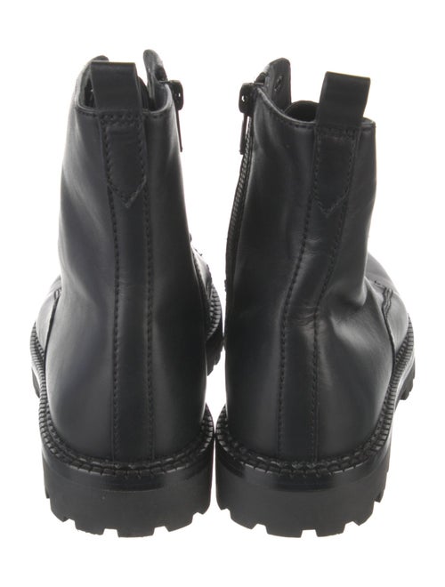 Vince Leather Combat Boots