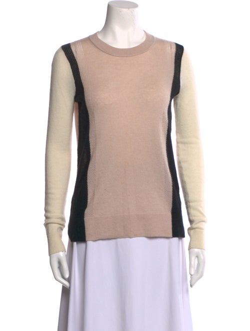 Vince Cashmere Colorblock Pattern Sweater